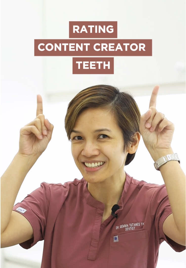 Because you requested for it... Rating influencer teeth is back! 😉 Opinion ko lang po ito! ✌🏻 #MustBeModent #ModentStudio #OralHealthforOverallHealth #DentistPH #DentalClinicPH #DentistryPH #Eastwood #EastwoodCity #MDocGemma #AskDocGemma #Veneer #Veneers #VeneersPH 