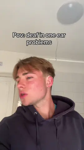 Having one working ear can be painful #deaftiktok #deaf #hardofhearing #pov #funny #fyp