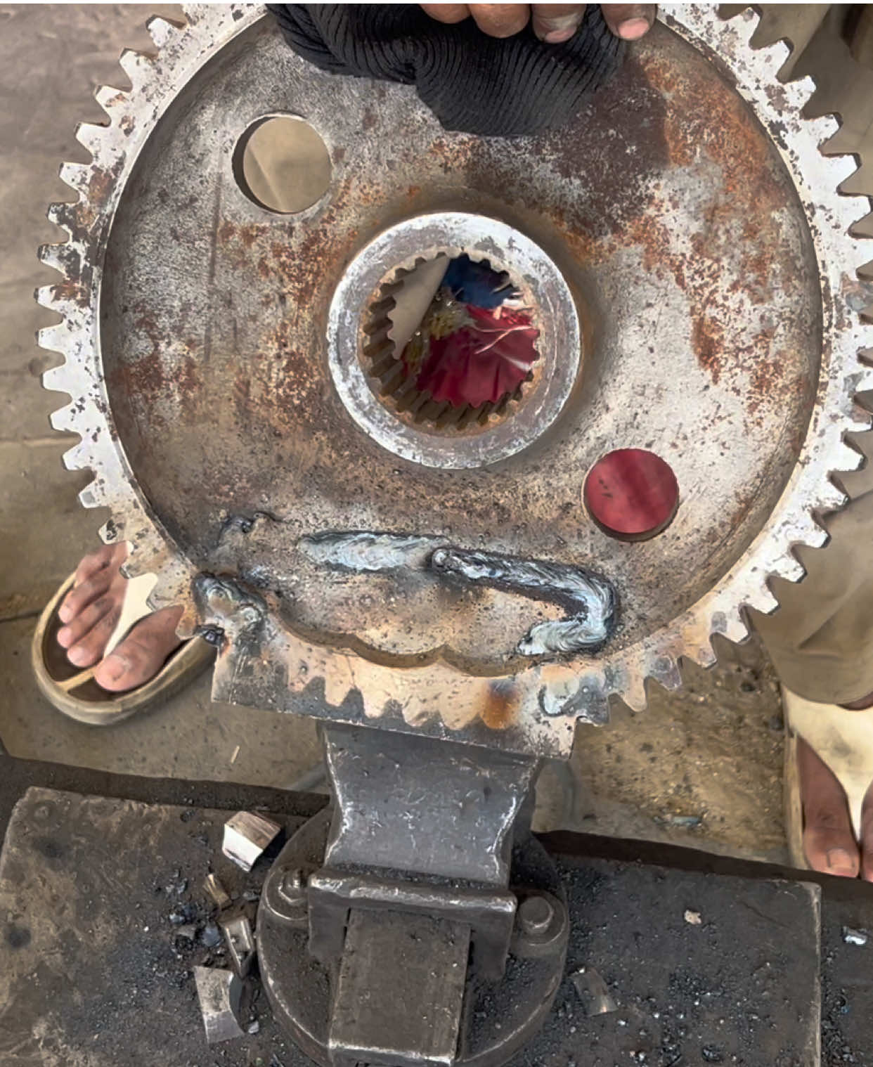 New Piece Welding Process and Tooth Manufacturing #new#piece#welding#process#tooth#manufacturing#viral#foryou#unfreezmyacount#powerofmechanic#fypage#howtorepair