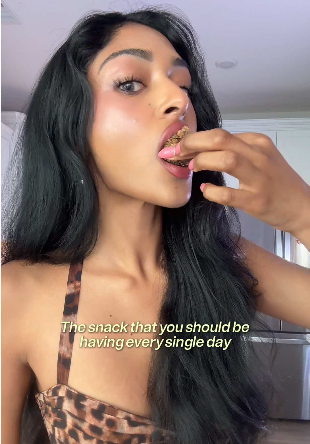 these tiny balls are THE snack for full, luscious hair. try my Biotin-loaded beauty ladoos I think you’ll love them 🖤 adorable cheetah set is mirchi by kim @Caraway Home meow 🐆 🌴 