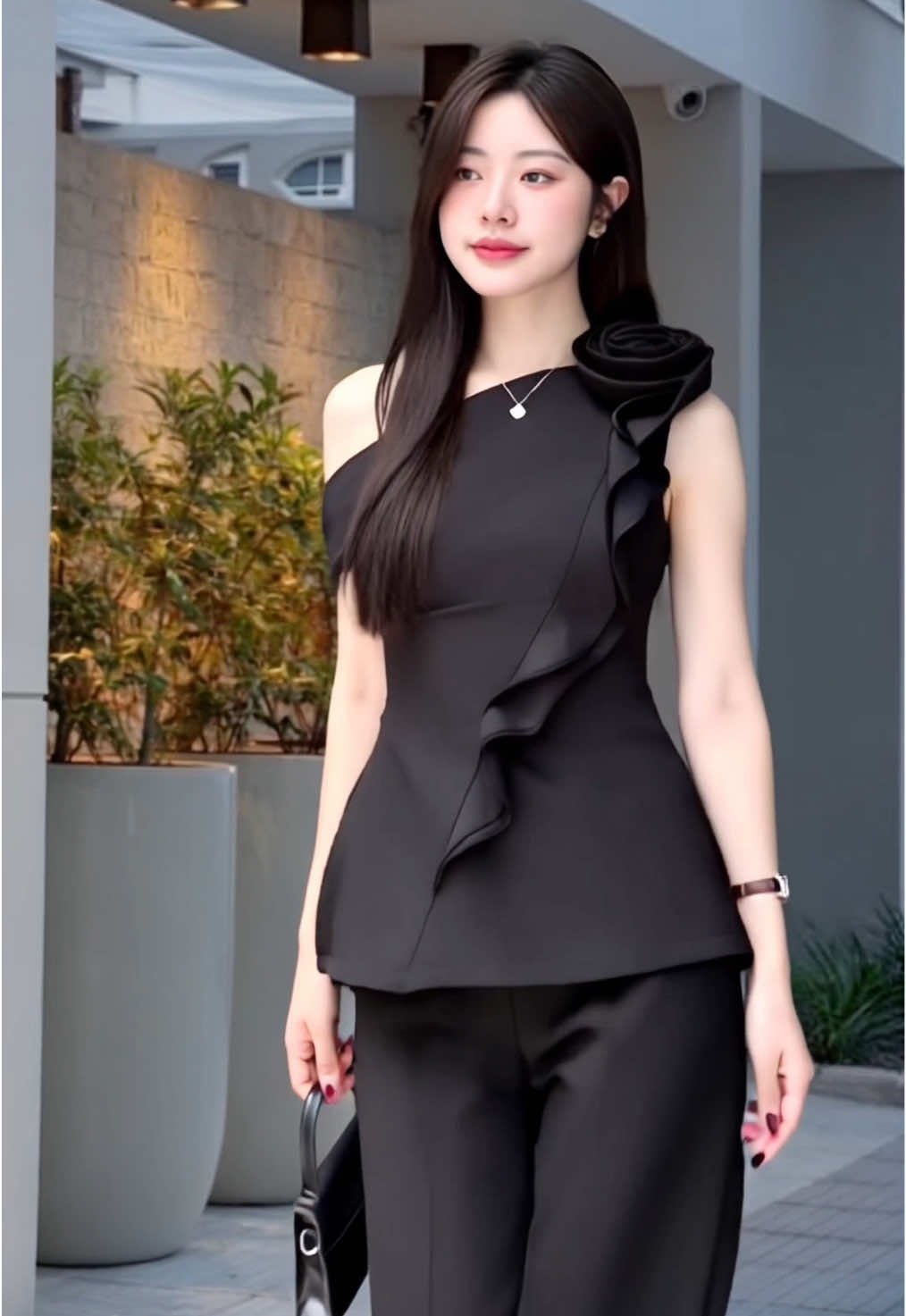 Sét áo lệch vai đính hoa + quần suông dài sang chảnh đi tiệc, đi làm, dạo phố, du lịch -Be,Hồng, Đen - Size S, M, L, XL - Hàng thiết #xuhuong #viral #viralvideo #xuhuongtiktok #thoitrangnu #tiepthilienket #canhly99 #tiktokshop #sanphamxuhuong #quanaonuhottrend #setdoxinh #setdonu #setdonu #setdonusangchanh #setdosangchanh 