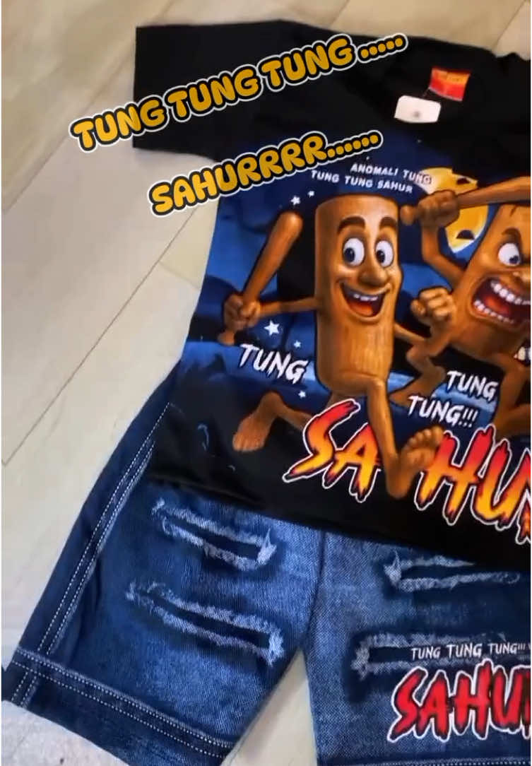 Nyobain setelan viral sekali malah beli berkali”🤩#KidsFashion #BajuAnakLaki#TrendingMei#TikTokShop#TungTungSahur#BajuTungTungSahur