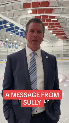 Good to have you back, Sully. 👏 #nyr #mikesullivan #hockey #headcoach #lgr 