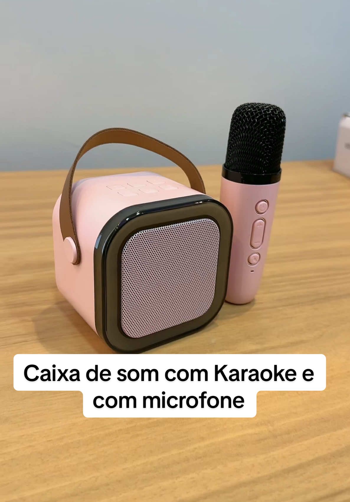 K12 Caixa de som sem fio com microfone e com karaoke muito barato 