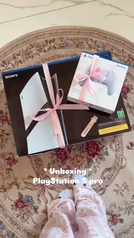 * Unboxing PlayStation 5 pro 🎀🎮 *    #fyp #gift #coquette #foryou #coquetry #explore #setup #saniro #girly #pink #anime #gamer #miffy 