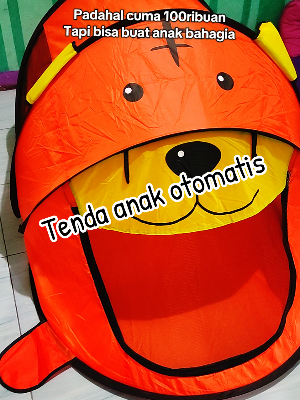 Tenda anak otomatis motif karakter lucu #tenda #tendaanak #tendaanakkarakter #tendaotomatis #tendalipat #tendamurah #mainananak #belilokal #fypviralシ 
