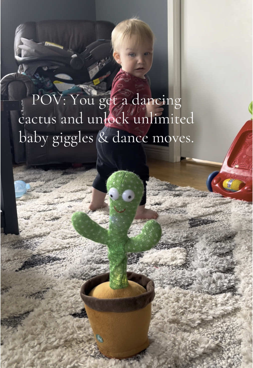 Linked in the video if you need one too — total win for baby giggles and happy mom moments.🌵🕺 (and yes, the drool is a paid actor, fully funded by teething.) #BabyMustHaves #AmazonFinds #CactusToy #MomLife #ToddlerToys #WaylonApproved #FunnyBaby #BabyGiggles #TikTokMadeMeBuyIt #SensoryToy #DancingCactus #ToddlerJoy