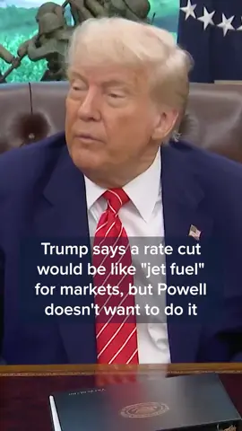 President Donald Trump on Thursday aired his frustrations with Federal Reserve Chairman Powell as other central banks lower interest rates, saying he 