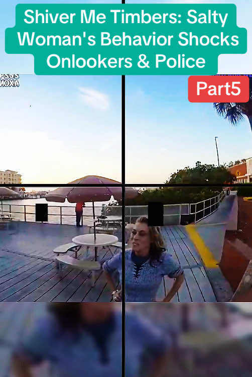 Shiver Me Timbers: Salty Woman's Behavior Shocks Onlookers & Police #part5  #cops #copsoftiktok #police #usa🇺🇸 #bodycam 