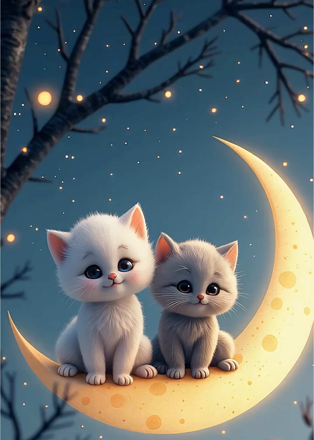 Good night 🌙  . . . . . #cutecartoon #cutecreatures #cuteanimals #goodnight #aivideoart 