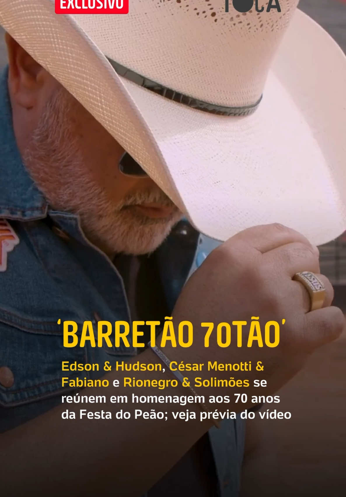 🤠 Barretos faz 70 anos com trilha especial 🎤 A Festa do Peão de Barretos chega a 70ª edição, e as comemorações começam com o lançamento da música tema Barretão 70tão. A canção, interpretada por Edson & Hudson, César Menotti & Fabiano e Rionegro & Solimões, estará disponível em todas as plataformas digitais a partir de 8 de maio, às 21h. Além da música, os artistas também estrelam o clipe oficial, que poderá ser conferido no canal do evento no YouTube. Composta por Edson, Hudson, Déia Cypri e Rionegro, a música enaltece não só o rodeio e a emoção da arena, mas também a tradição e a cultura sertaneja que fazem de Barretos um símbolo nacional. Para os artistas, essa homenagem representa um grande marco na trajetória de quem construiu uma história com a Festa. O clipe de Barretão 70tão, dirigido por Marcio Alessandro, foi gravado no Parque do Peão e em locais históricos de Barretos, trazendo imagens que refletem a grandiosidade e o legado do evento ao longo dos anos. Além da música, a celebração continua no dia 30 de agosto, com um show especial na Festa do Peão. O espetáculo Barretão 70tão reunirá as três duplas em um repertório exclusivo, em mais um momento memorável da edição histórica. 📍 30 de agosto | Festa do Peão de Barretos 🎶 Música disponível a partir de 8 de maio 🔗 Acompanhe no YouTube oficial do evento 🎧 TOCA UOL — onde você descobre a música de hoje e amanhã. #Barretos70Anos #Barretão70Tão #FestaDoPeão #Rodeio #MúsicaSertaneja #EdsoneHudson #CésarMenottieFabiano #RionegroeSolimões