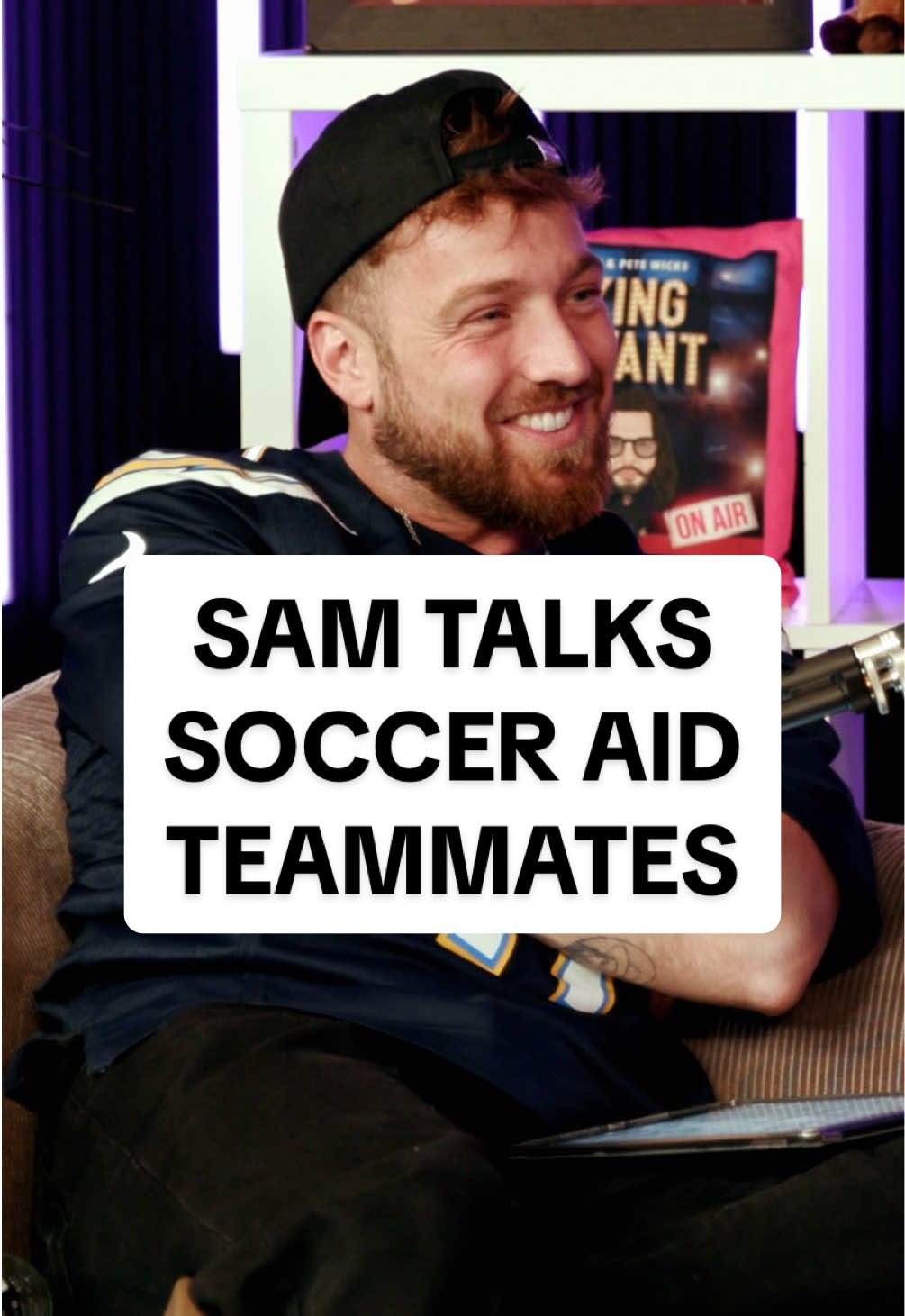 Sam talks soccer aid teammates!! ⚽️  #stayingrelevant #podcast #samandpete @Samthompsonuk 