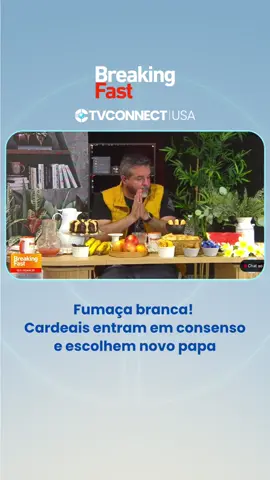 Fumaça branca sai da chaminé da Capela Sistina e Igreja Católica elege novo papa. Sinal foi emitido na tarde desta quinta-feira (8), o que significa que pontífice foi escolhido na quinta votação geral dos cardeais. Agora, fiéis ficam na expectativa do anúncio oficial do Vaticano de 'habemus papam'.
