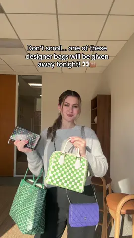 Come join @Nica and I tonight at 3:00 pm PST for our 100k whatnot bag drop. 🔗 for this show will be on xofashionica instagram!  This is not a drill we will be giving away the emerald green Goyard tote!! I can’t wait to see you there!  #giveaway #giveawayalert #giveaways #designerbags #designerbagcollection #vintagedesigner #louisvuitton #chanel #goyardtote #goyard #designergiveaway #fyp #trending #viral #whatsinmybag #notadrill 