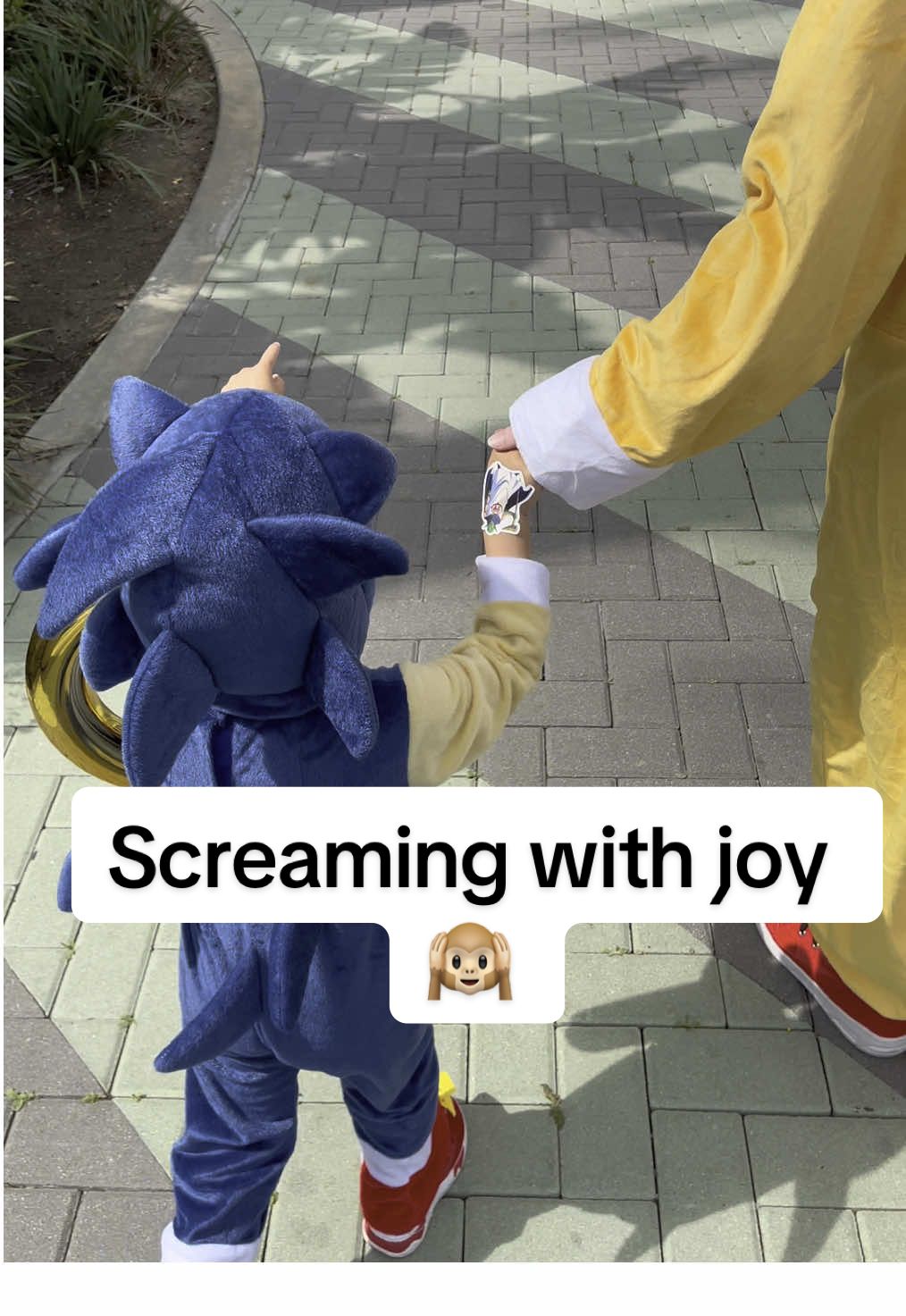 my son will show you what screaming with joy sounds like 😭🥹 #gottagofast #soniccosplay #teamsonic #sonicmovie3 #xyzbca 