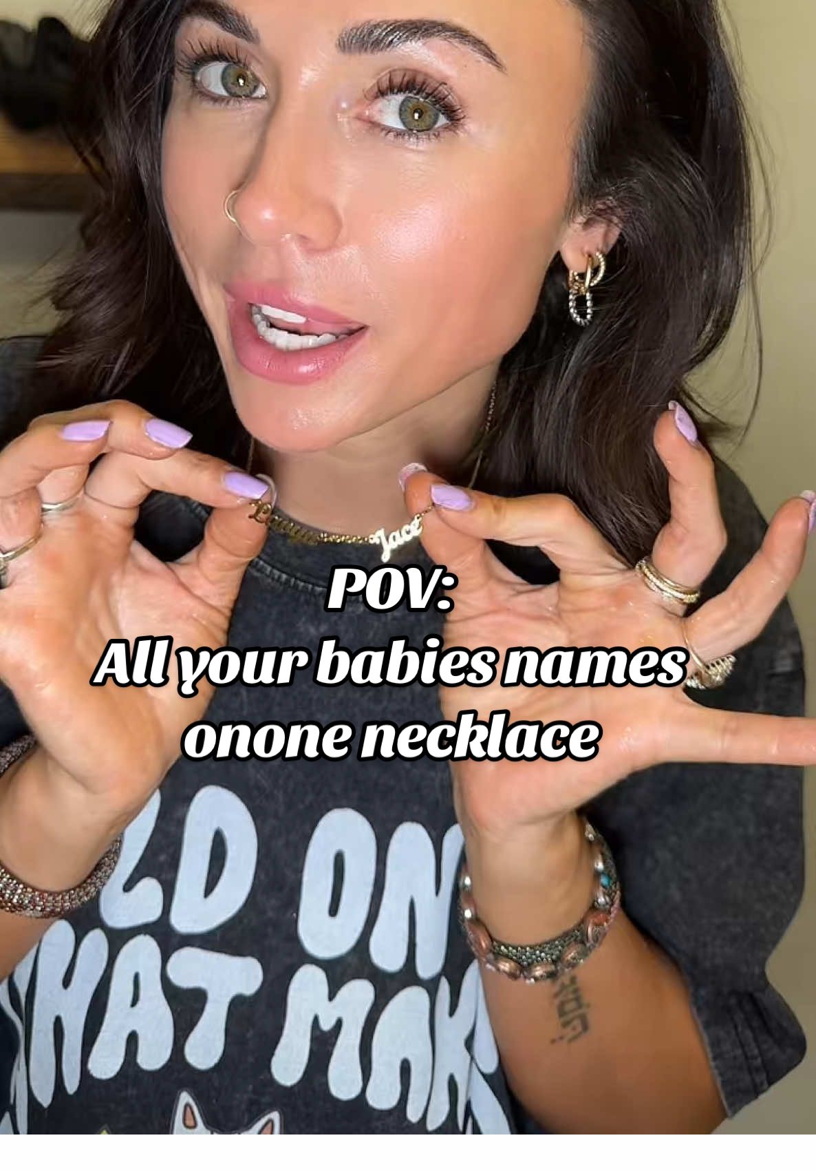 I wasn’t ready to get emotional over a necklace but here we are. I’ve never loved a piece of jewelry more. Add up to 5 names—this one’s a forever piece! #aliciasonrisas #jewelry  #creatorsearchinsights #CustomNecklace #PersonalizedGift #NameNecklace #TikTokMadeMeBuyIt #JewelryThatMatters #MomLifeJewelry #SentimentalGift #TikTokFinds #MothersDayGift #GiftIdeasForHer #TikTokShopMothersDay #TikTokShopMemorialDay #springtok #tiktokmademebuyit #TikTokShopSpringGlowUp#tiktokshopbeautyinfullbloom #TikTokShopSummerTurnUp #DealsForYouDays