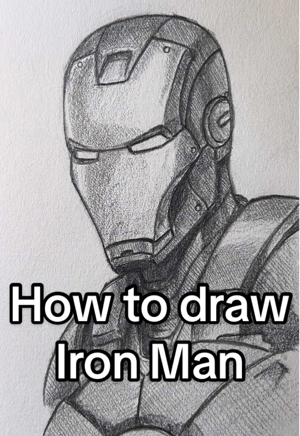 How to draw Iron Man! Who should I draw next? #art #artistsoftiktok #drawing #tutorials #tonystark #ironman #avengers #marvel how to draw iron man tony stark marvel art drawing tutorial