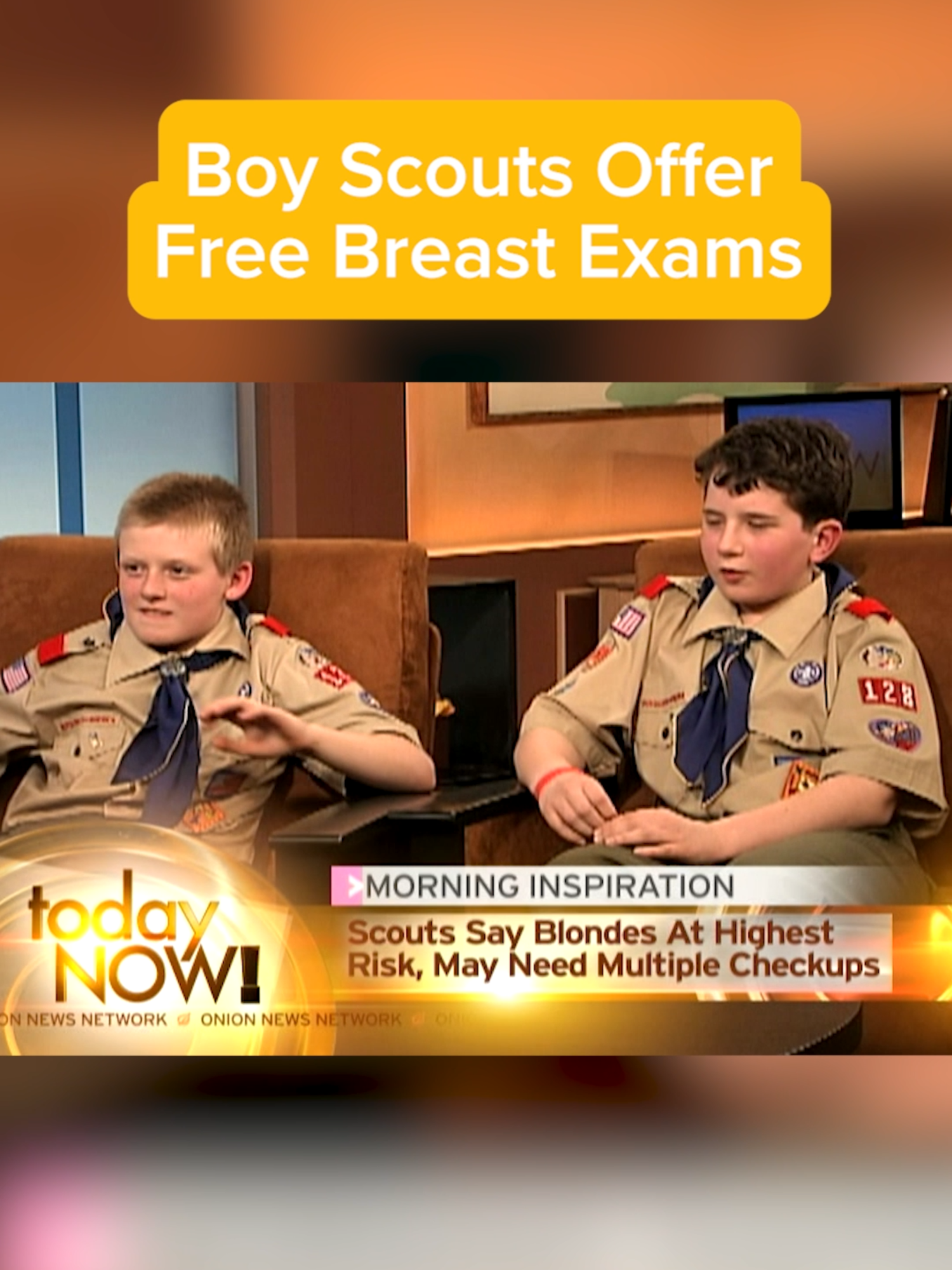 12-Year-Old Boy Scouts Offer To Give Breast Exams