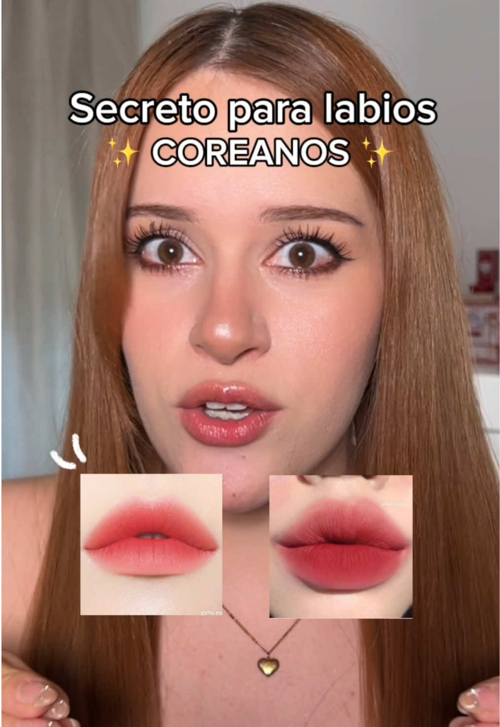 Labios estilo COREANO 💋 #labios #labioscoreanos #labiosrojos #labiosbonitos #maquillajetutorial 