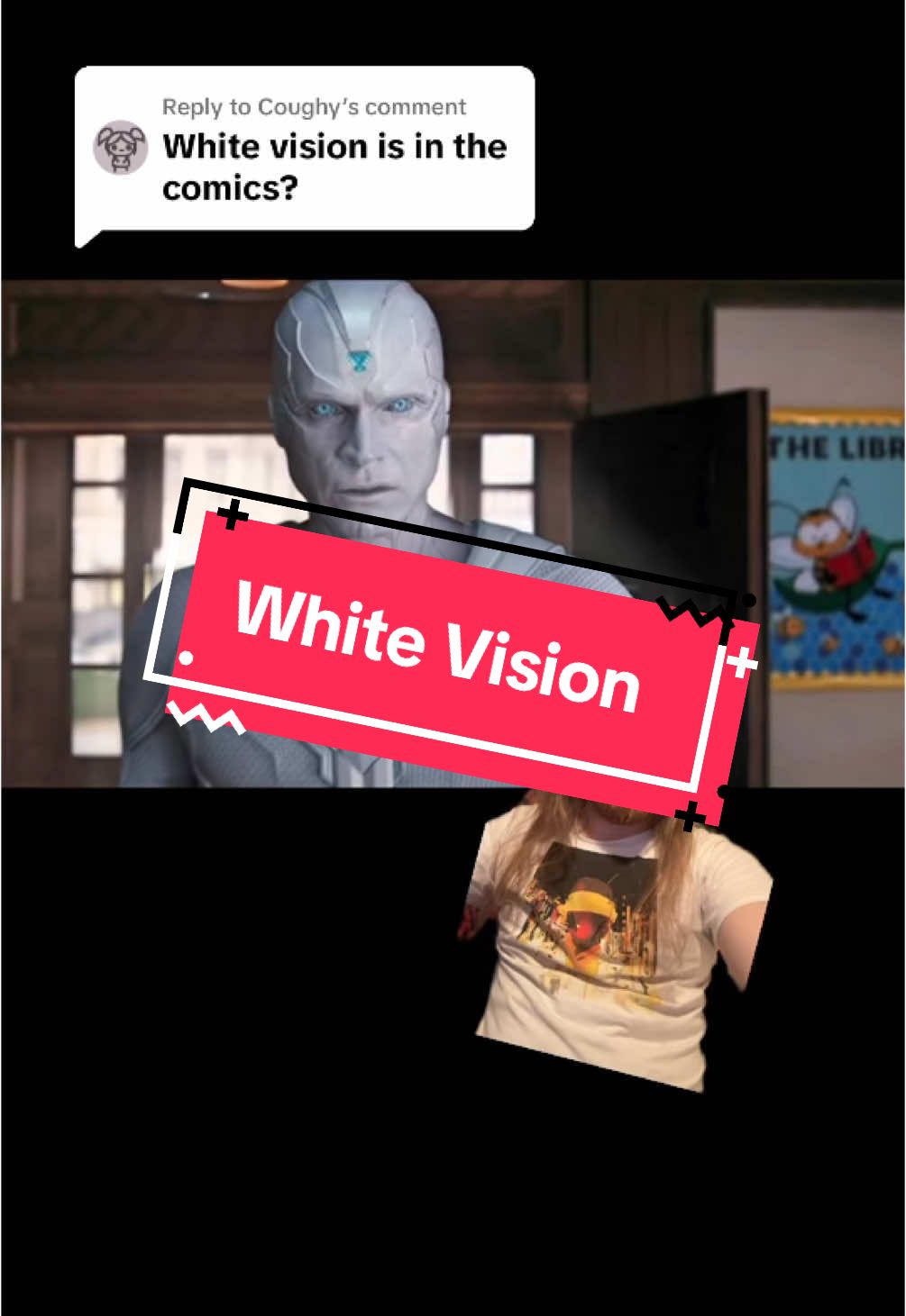 Replying to @Coughy White Vision: All the combat with none of those pesky “feelings” or “family connections” #marvel#avengers#mcu#comics#superhero#scarletwitch