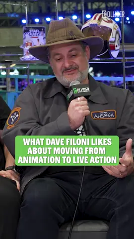What Dave Filoni likes about moving from Animation to Live Action 🎬 #DaveFiloni #LucasFilm #JonFavreau #StarWars #Collider #TVTok #SWC #StarWarsCelebration #FilmTok #MovieTok