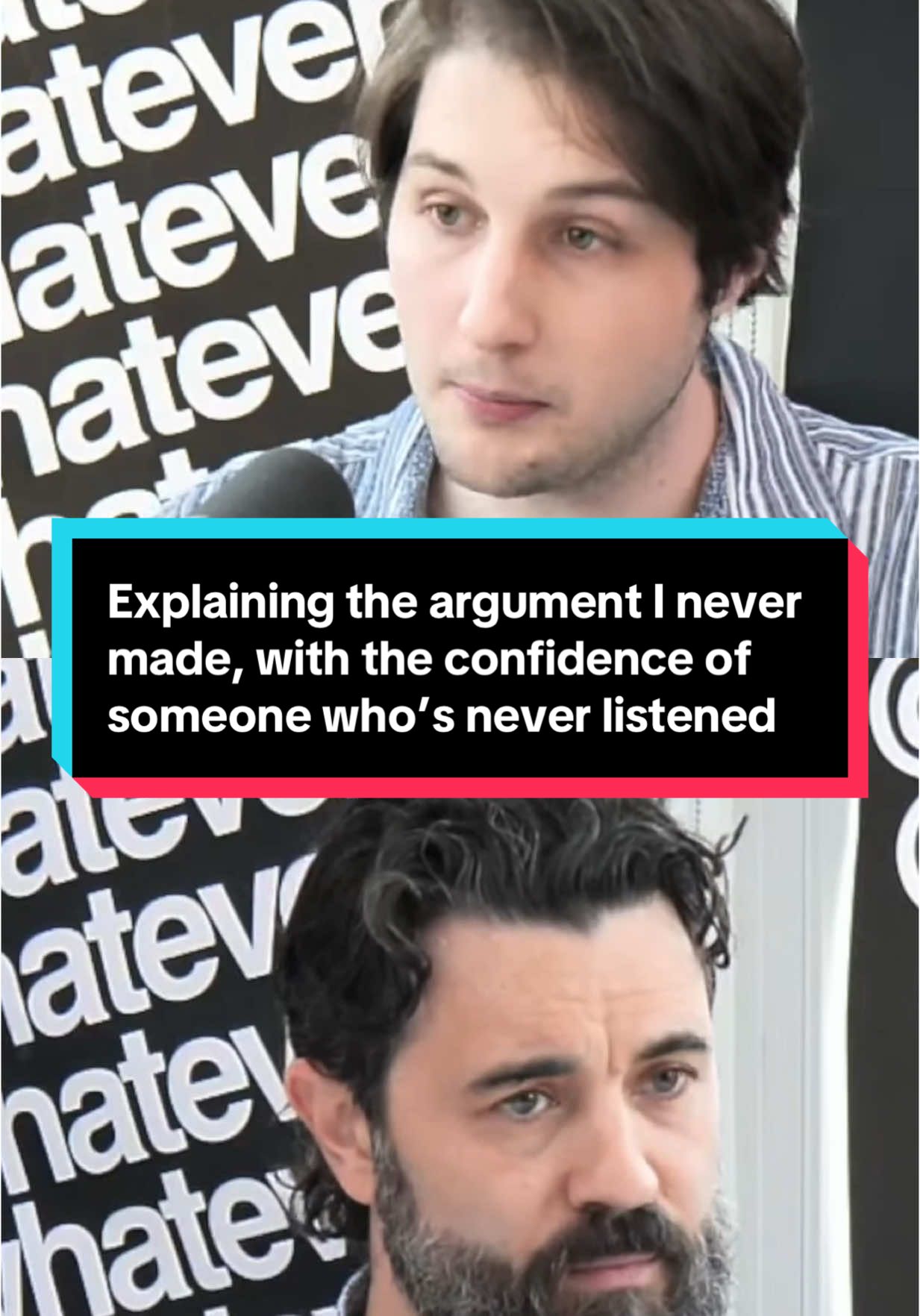 Gotta love when someone tries to explain your own argument to you — condescendingly, of course — and still manages to completely misrepresent it. Would be funny if he wasn’t so confidently wrong about everything. That’s Jimbob for you: Explaining the argument you never made, with the confidence of someone who’s never listened. Check out the full debate on the Whatever Podcast YouTube channel. It’s listed under their debates playlist #fyp #politics #jubilee #feminism #misogyny 