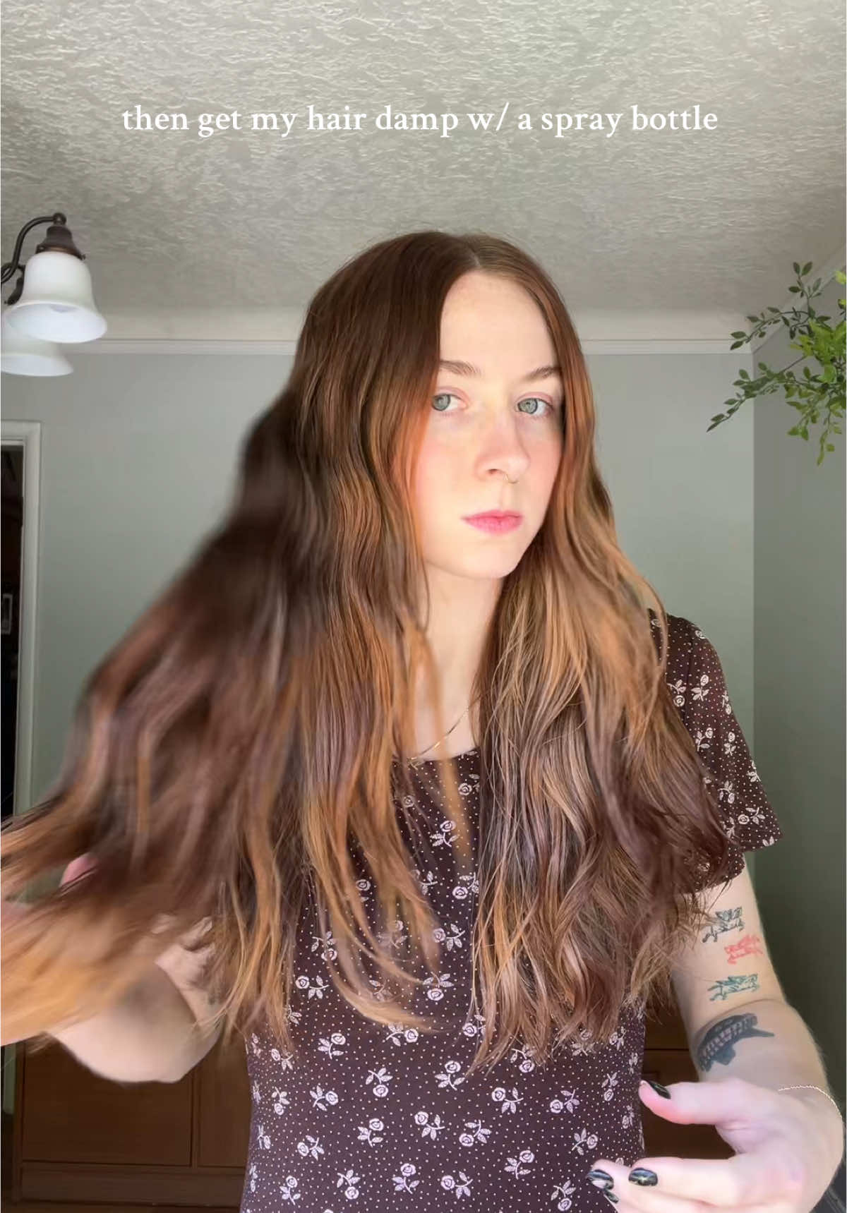 Replying to @it’s flabs follow wavy hair tips from ppl in my comments! I love the advice I’m getting🫶pls comment ur fave light weight products and I’ll try them!!  Products used: Not Your Mothers Beach Babe Sea Salt Spray!!  -this has been a staple for me for years, it smells so good and is not too crunchy!! Not Your Mothers Nourishing Curl Talk Leave in Conditioner  -smells great, idk besides that! #notyourmothers #wavyhairroutine #wavyhairtips #irishhair #seasaltspray #simplehairstyle #redhair #olaplex #wavyhair 