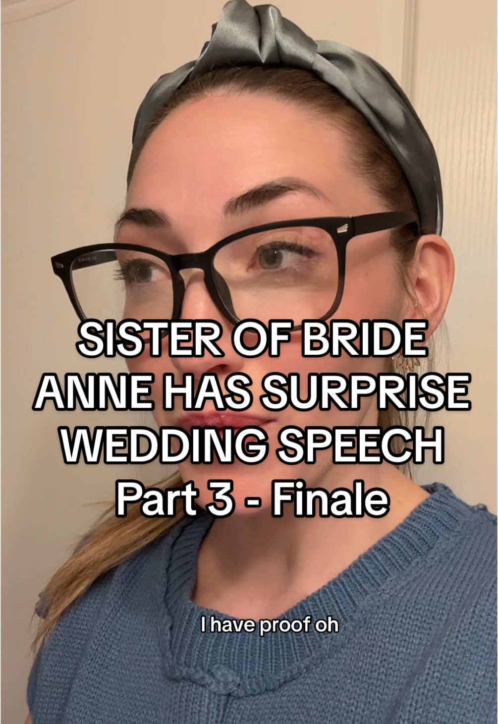 Replying to @theLainEvent Part 3 - Finale - Sister of Bride, Anne, has a surprise wedding speech.  I know, I know, I have too many storylines again so I’m bringing this one to an end so I can focus on others. 😅 Filmed this the day I started losing my voice… 🙃  #bride #bridetobe #bridal #engaged #funnyskits #dramaskits #contentwriter #familyskits #storyteller #wedding #weddingplanner #weddingcontent #weddingtiktok #weddingday #weddingdress #weddingtok #bridetok #brideandgroom #weddingvibes #weddingplanning #weddingcontentcreator