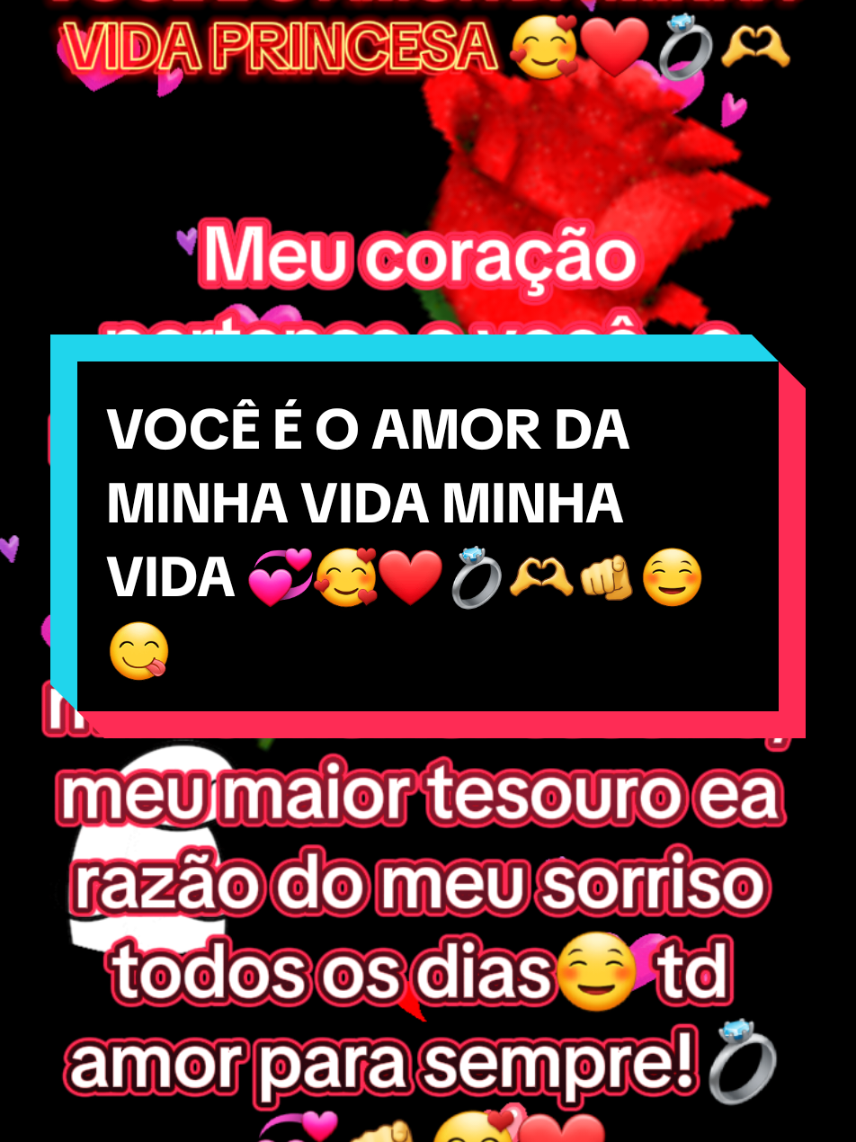 VOCÊ É O AMOR DA MINHA VIDA PRINCESA 💞🥰❤️💍🫶