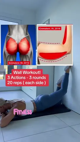 #personaltrainer #athomefitness #glutes #bodyweighttraining #bodyweighttraining #pilatesbody #wallworkout #wallworkoutchallenge #fyp #goviral 