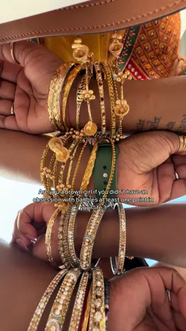 Brown girls 🫶🏽 bangles #bangles #desigirl #browngirl #goldaccessories #bollywoodmusic #trini #westindian #indocaribbean 