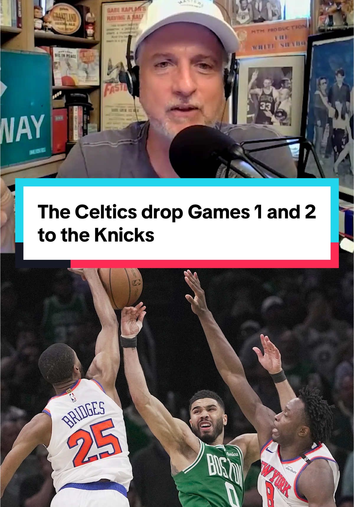 What is going on with the Celtics? Bill and his dad react after Boston drops games 1 and 2 to the Knicks. #NBA #nbaplayoffs #basketball #celtics #knicks #bostonceltics #jaysontatum #BSPodcast 