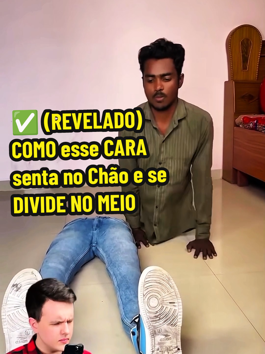 ✅ (REVELADO) COMO esse CARA senta no Chão e se DIVIDE NO MEIO | Truques de Mágicas | Curiosidades Incríveis. ==========\\========== ✅ CRÉDITOS DO VÍDEO: @roman_magic ==========\\========== #magica  #curiosidades #arte #inovação  #criatividade 