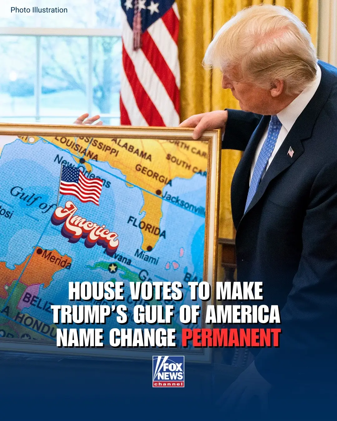 The votes are in: A bill to make President Trump's name change of the Gulf of Mexico to the 'Gulf of America' permanent has cleared the House.