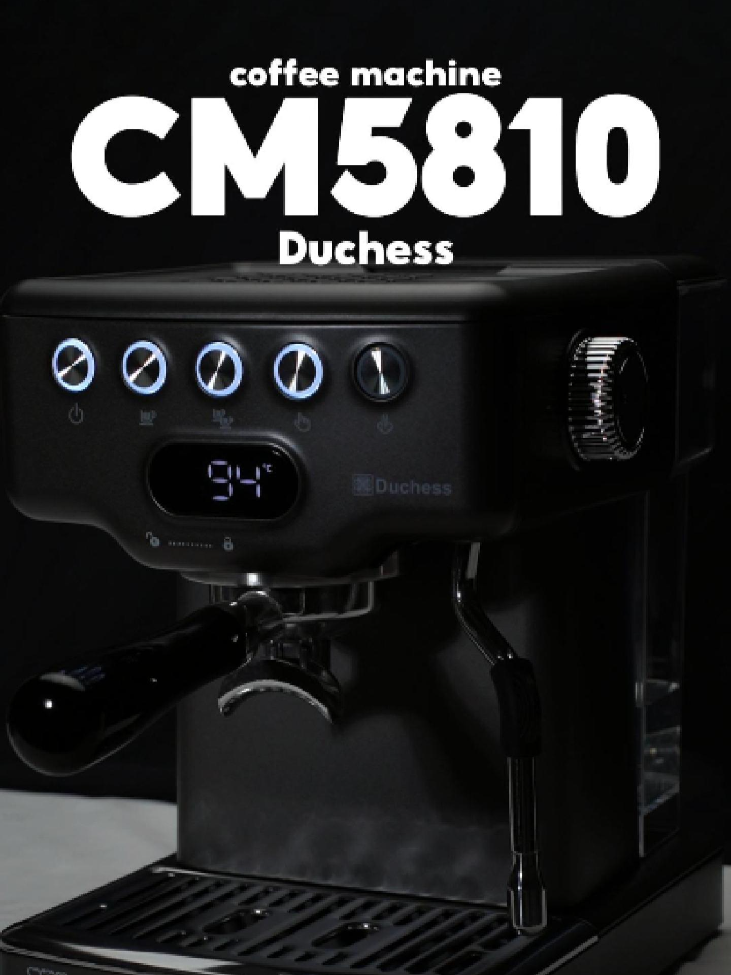 เครื่องชงกาแฟ CM5810 เครื่องเล็ก แต่ใช้ก้านชงขนาด 58 มม. ตัวเครื่องมาพร้อมกับหน้าจอ LCD ง่ายต่อการใช้งาน ปรับความแรงสตรีมนมได้ ถังน้ำจุ 1.8 ลิตร ถึงเครื่องจะเล็กแต่สเป็คจัดเต็ม ห้ามพลาด! . เงื่อนไขเป็นไปตามที่บริษัทกำหนด . #Duchess #Duchesscoffee #Coffeemachine #ดัชเชสคอฟฟี่