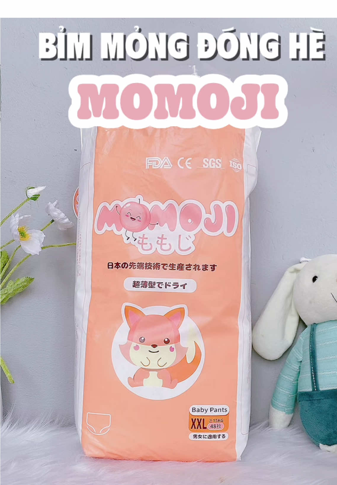 Không còn lo con bị hăm đỏ khi hè đến, bỉm mỏng đóng hè momoji các mẹ đã thử chưa #momoji #bimmomoji #reviewbimsua #bim #bimchobe #mevabe #xh 
