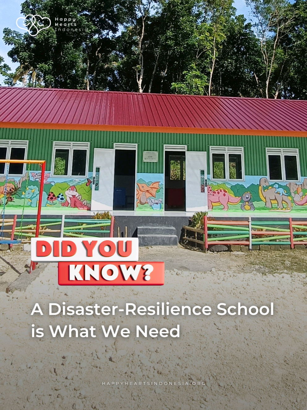 Does a Disaster-Resilient School Matter? In disaster-prone areas like Indonesia, schools need to be more than just buildings—they must be safe, strong, and sustainable. A well-designed, disaster-resilient school protects students and teachers while ensuring education continues even in times of crisis. Building resilient communities starts with education, and it begins with safe learning spaces. A secure school provides not only protection but also a sense of stability, empowering children to learn and thrive. Let’s create schools that stand strong against disasters and build a safer future for the next generation! #indonesia #pendidikanindonesia #fyp #educationmatters #sekolah #bangunsekolah #ecobricks #blockschool #ecobrick #HappyHeartsIndonesia 