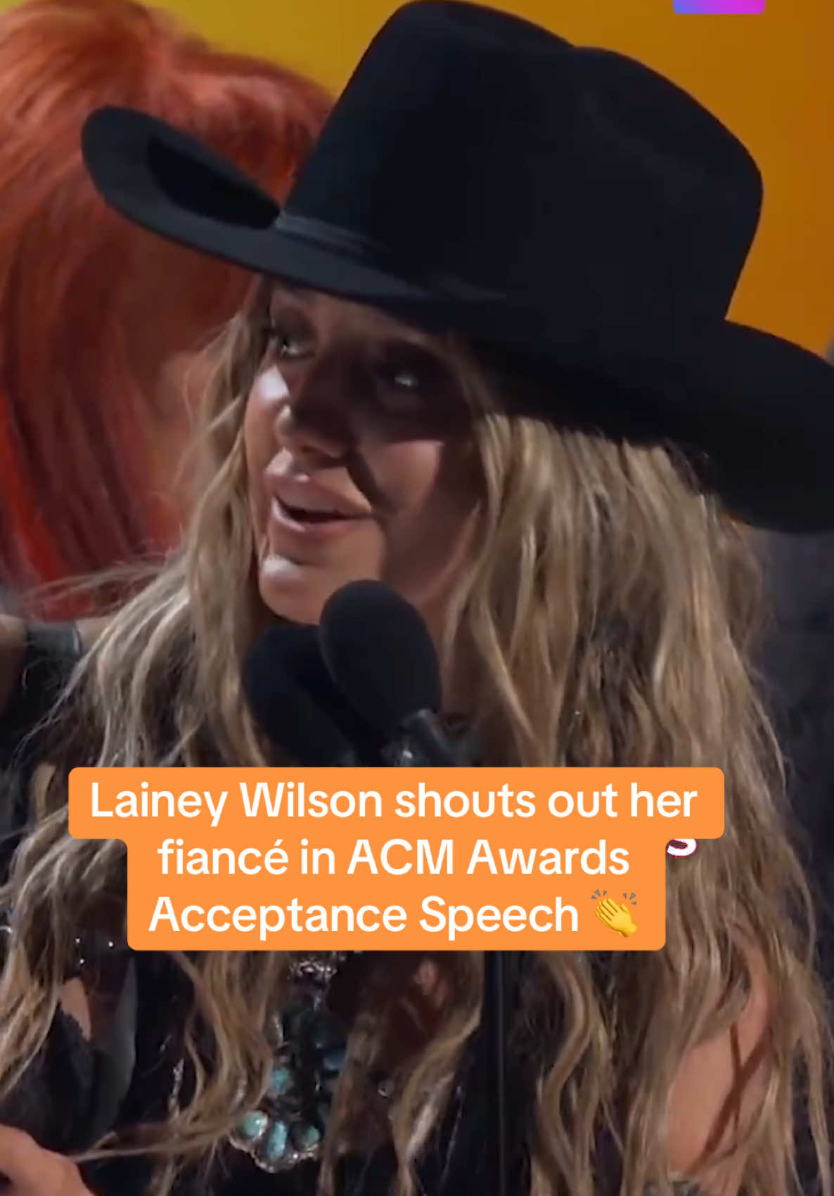 The girls are kicking down some barn doors and we like it 👏😂 From sweet shoutouts to her parents and fiancé to lifting up every girl in her category, @Lainey Wilson just made Female Vocalist of the Year at the 2025 ACM Awards feel like a win for every woman in country music. 💫🎶 🎥: Academy of Country Music  #laineywilson #acmawards #countrymusic #meganmoroney #awards