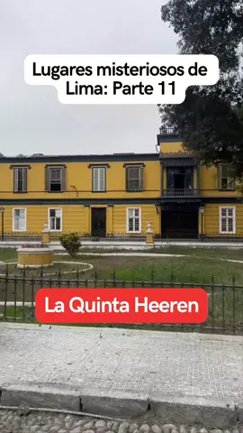 La Quinta Heeren, en Barrios Altos, construida en los 1880 por el alemán Óscar Heeren, fue hogar de embajadas y aristócratas. Pero en 1928, el empresario japonés Seiguma Kitsutani se suicidó allí, practicando el ritual de seppuku. Con el tiempo, el lujo dio paso al abandono. Las embajadas se fueron, llegaron los invasores y con ellos, la delincuencia. Asesinatos, desapariciones y cadáveres hallados en sus casonas en ruinas alimentaron la leyenda negra. Hoy, la Quinta Heeren es Patrimonio Cultural pero muchos aseguran que por las noches, aún se escuchan lamentos entre sus paredes. #quintaheeren #barriosaltos🇵🇪 #limaantigua #barriospeligrosos #heeren #laquintaheeren #historia #lima #limalaunica #perú🇵🇪 #paratiiiiiiiiiiiiiiiiiiiiiiiiiiiiiii