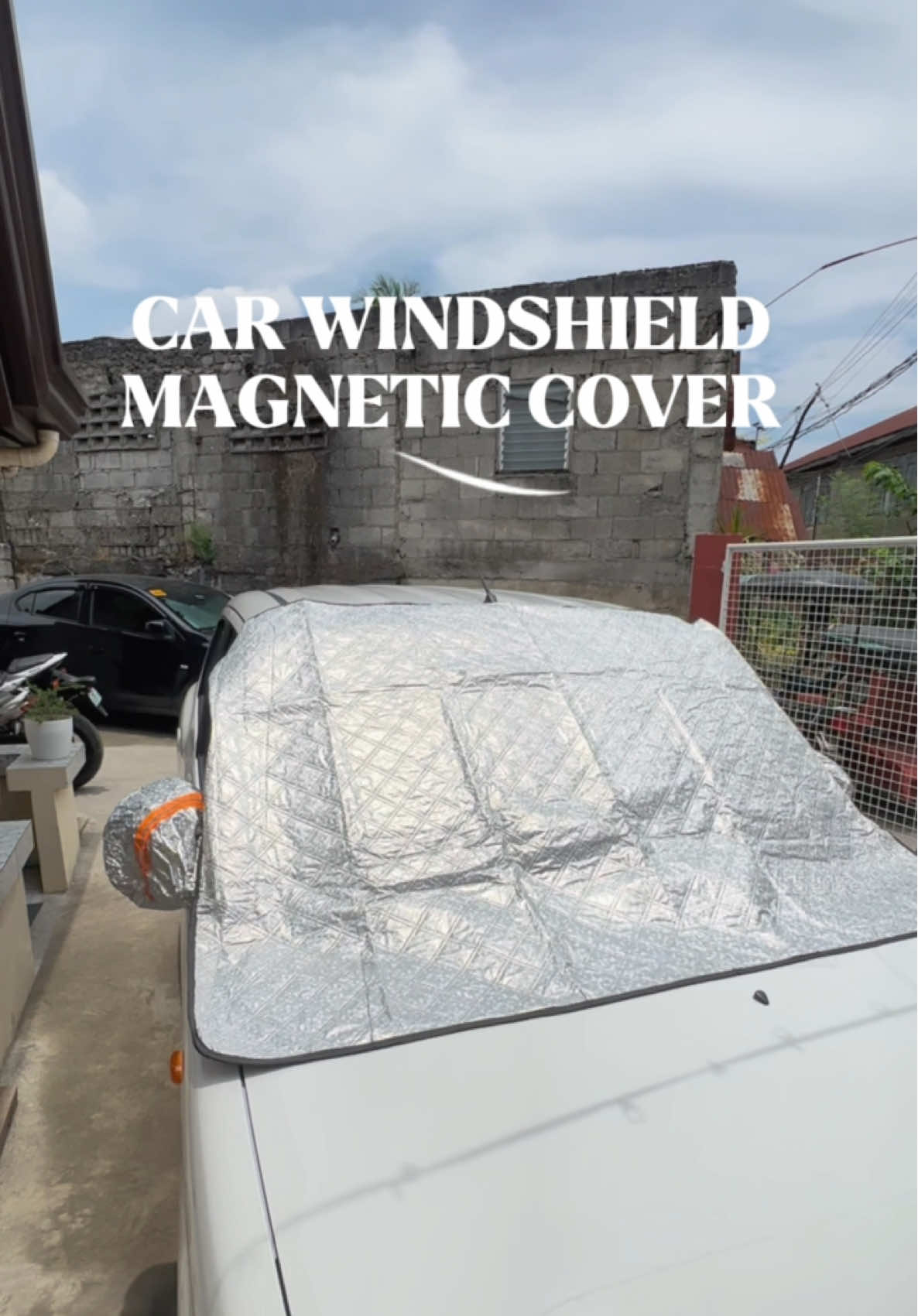 TAKIP SA KOTSE PAG SUBRANG INIT 😱😱 #carwindshield #magneticcover #carprotection #carshade 