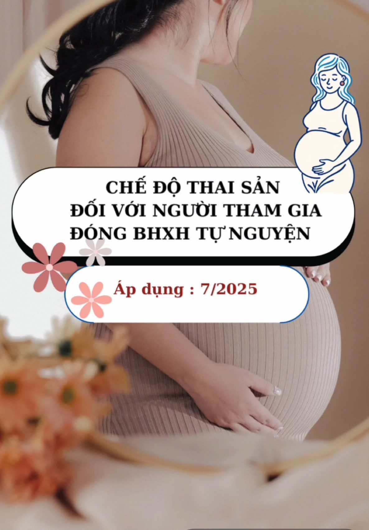CHẾ ĐỘ THAI SẢN  KHI THAM GIA BHXH TỰ NGUYỆN  #luatbaohiem2025  #nguoilaodong  #xuhuong 
