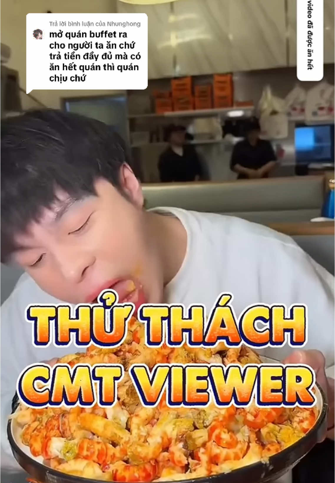 Trả lời @Nhunghong Thử thách đớp sạch 100kg tôm càng theo ý của viewer #xh #xhtiktok #mukbangeatingshow #mukbangvideo #mukbang #thánhđớpchina #lapxuongmavin #changabatuyet 