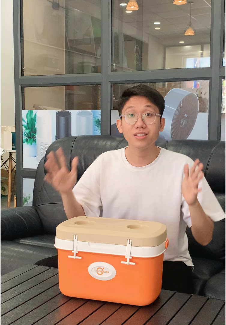 Test độ giữ lạnh của thùng đá hot hot nhà LivingOn #livingon #ovoje #livingovoje #xuhuong2025 