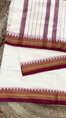 cotton saree 🤍🤍🤍