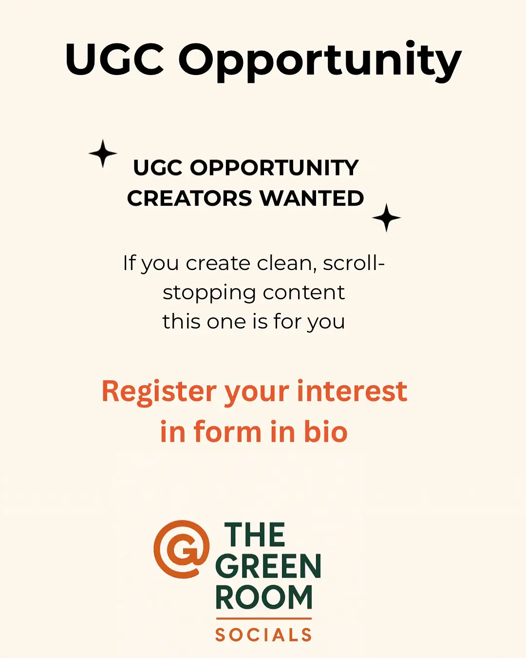 Calling all UGC creators in the UK, US, and AUS. I’m building a bank of trusted talent—creators who get it. Clean, compelling content. Real results. No gimmicks. If you create UGC that performs (not just looks good), I want to hear from you Register your interest via the link in bio or DM me. Let’s raise the bar. #UGCcreator #TheGreenRoomSocials #ContentThatConverts #CreatorsWanted #UGCcommunity #UGCtalent