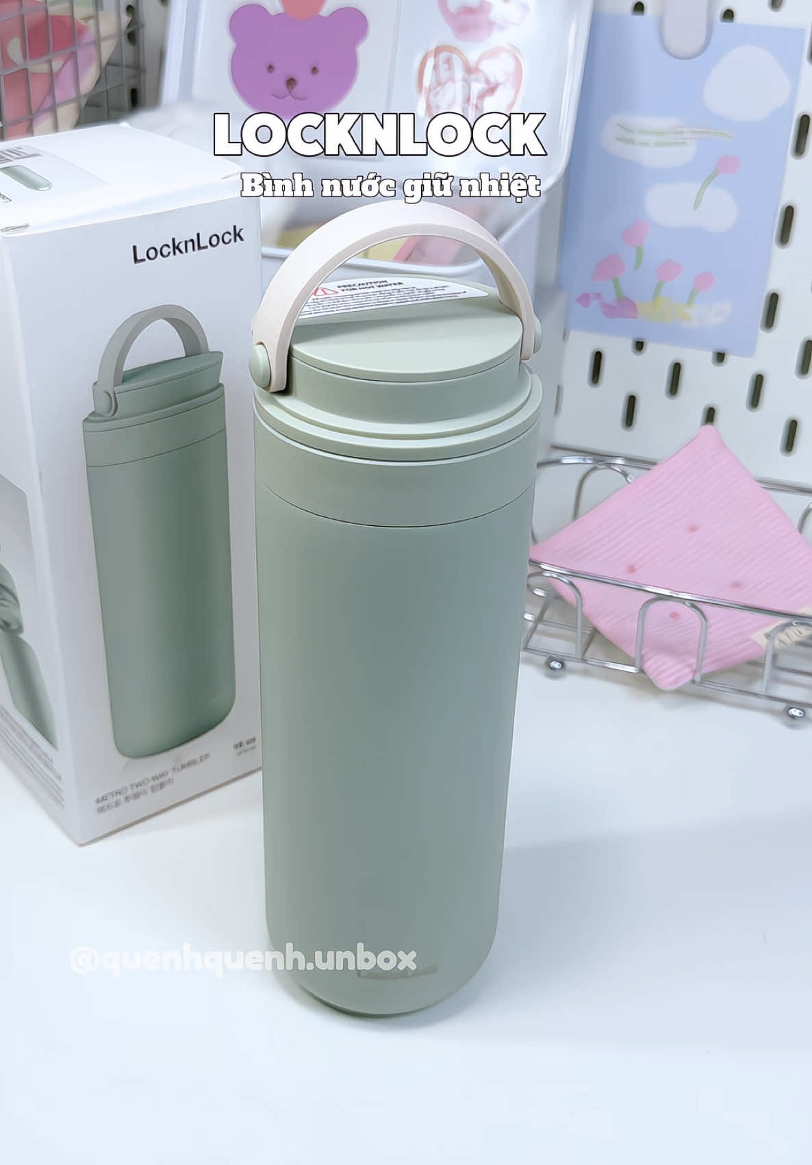 Mùa này sao mà thiếu bình giữ nhiệt được✨#locknlock #binhgiunhiet #quenhquenhreview #unboxing #review 