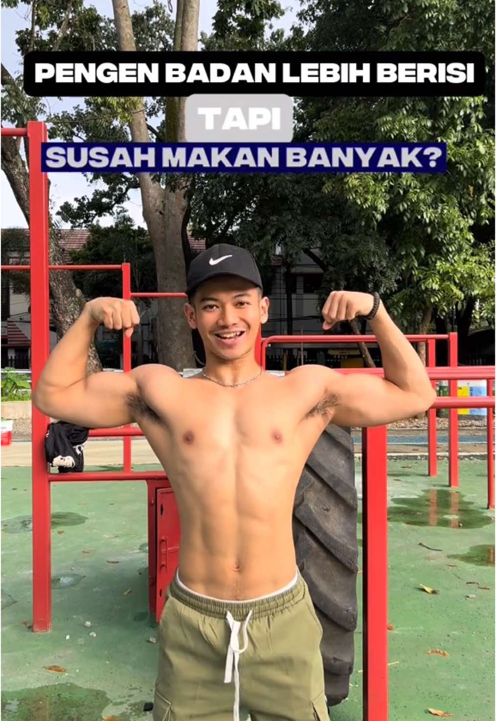 Pengen badan berisi & berotot? Tonton sampe abis yak! #workout #bulking #wheyprotein @Evolene 