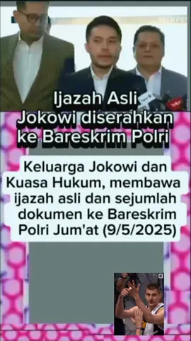 Keluarga Jokowi serahkan ijazah asli ke Bareskrim Polri di dampingi Kuasa Hukum #keluargajokowi #menyerah #ijazahasli #bareskrimpolri #kuasahukum #tuktokviral #tiktokviralfyp 