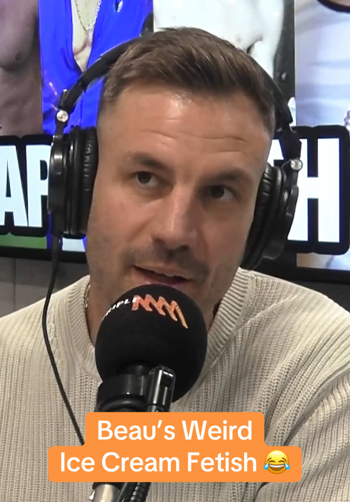 “Are we still talking about ice cream?” 😂 Things got a little weird this morning 🍦 #fyp #foryoupage #triplembreakfast #nrl #footy #rugbyleague 