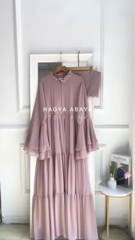 DETAIL HAGYA ABAYA SOFT PINK! READY STOCK SIAP KİRİM! CHECK OUT SKRNG! JOIN LIVE! ✨💖 #fyp #dress #abaya #pink 